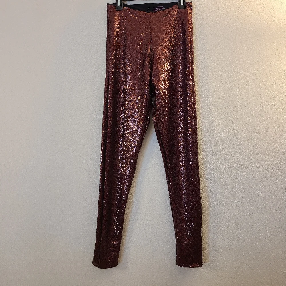 Commando Sequin Wine Leggings NWT - Picture 2 of 9